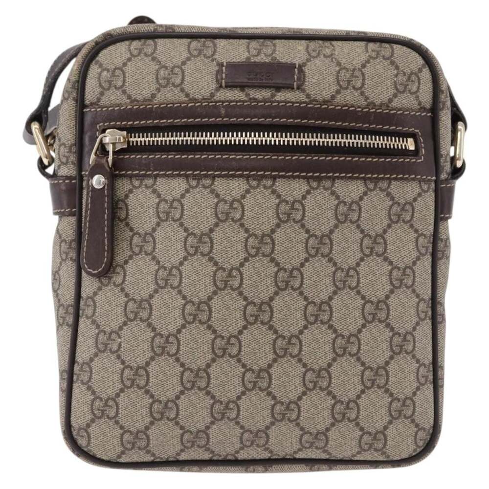 Gucci GG Supreme Shoulder Bag Beige